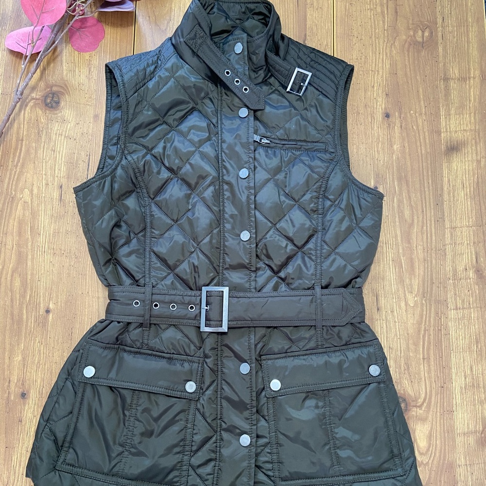 Olive Green Banana Republic Vest